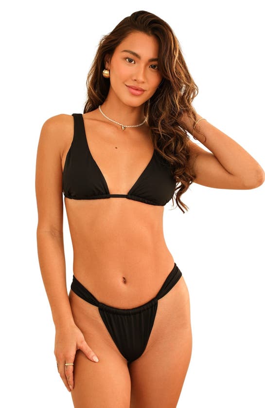 Shop Dippin Daisys Bisou Cheeky Bikini Bottom In Black