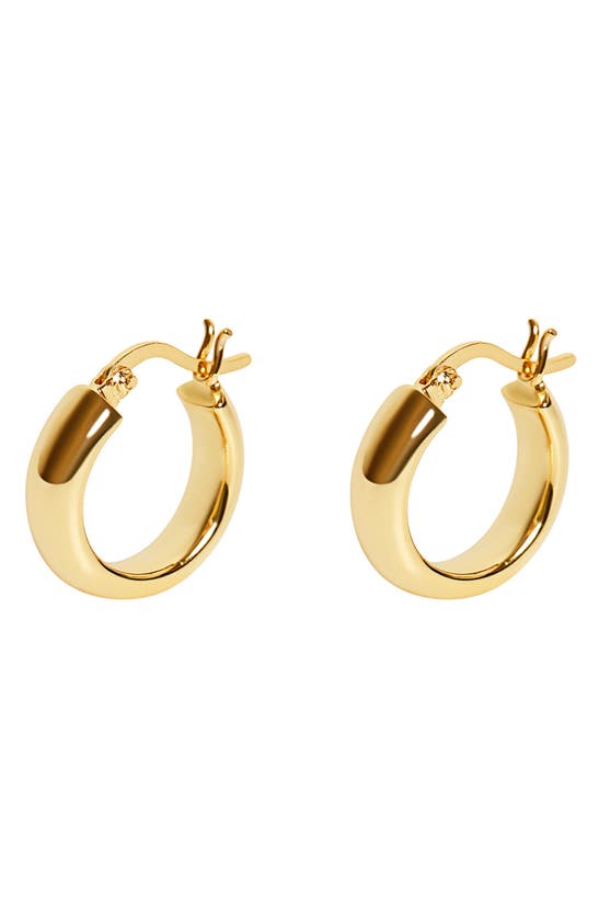 Argento Vivo Tube Huggie Hoop Earrings In Gold