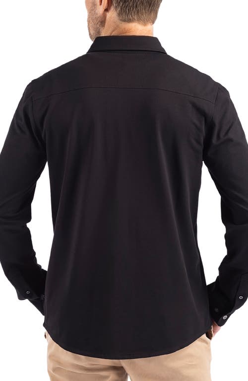 Cutter & Buck Advantage Soft Button-up Shirt In Black