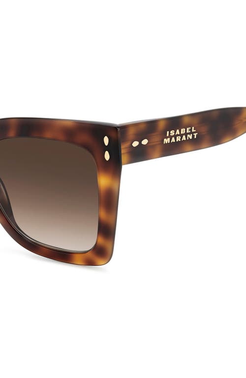 Isabel Marant 53mm Butterfly Sunglasses In Brown