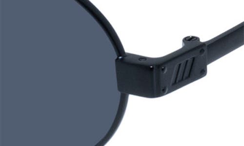 Le Specs Poseidon Deux 52mm Oval Sunglasses In Matte Black