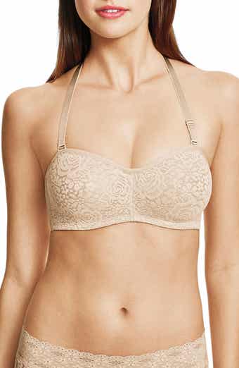 Wacoal Halo Lace Moulded Underwire Bra - Nude - Curvy