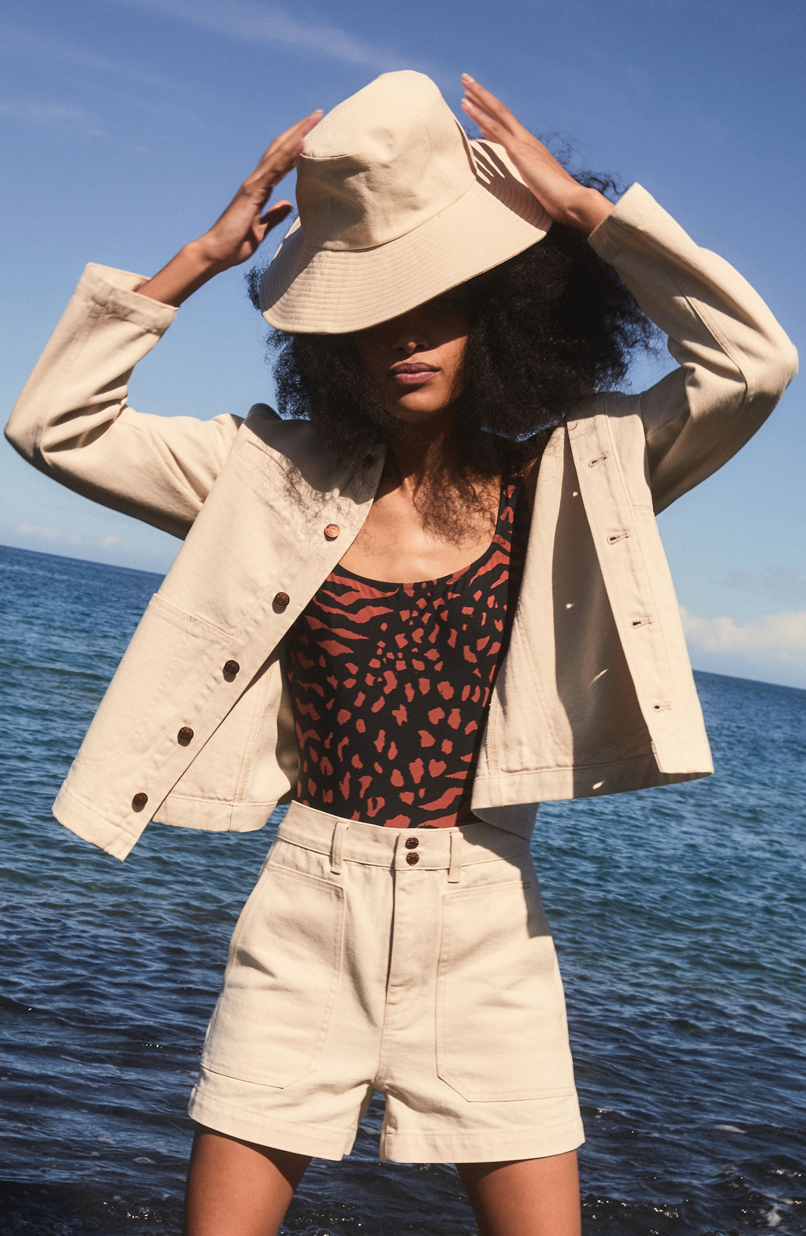 Madewell Linen Packable Sunhat | Nordstrom