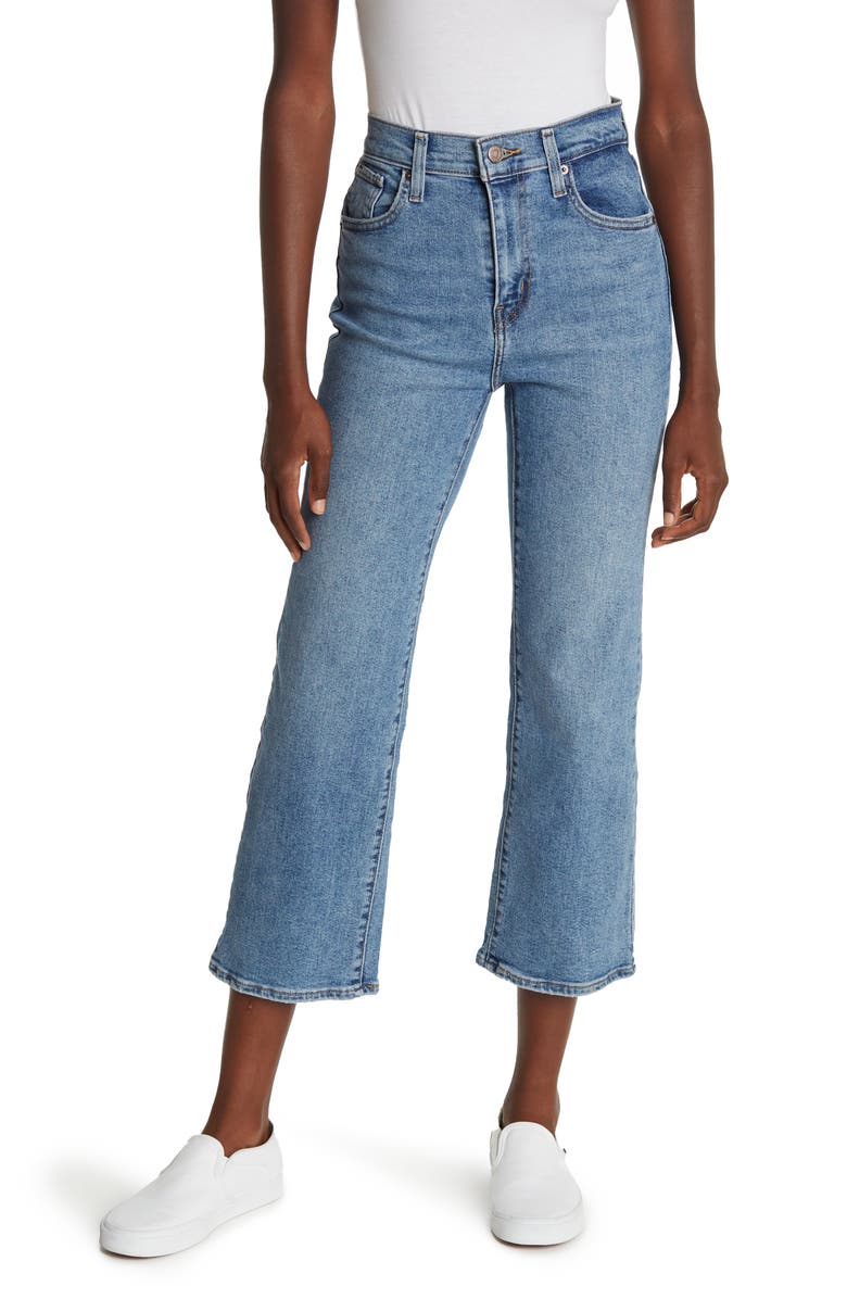 Levi's® High Waist Flare Crop Jeans | Nordstrom