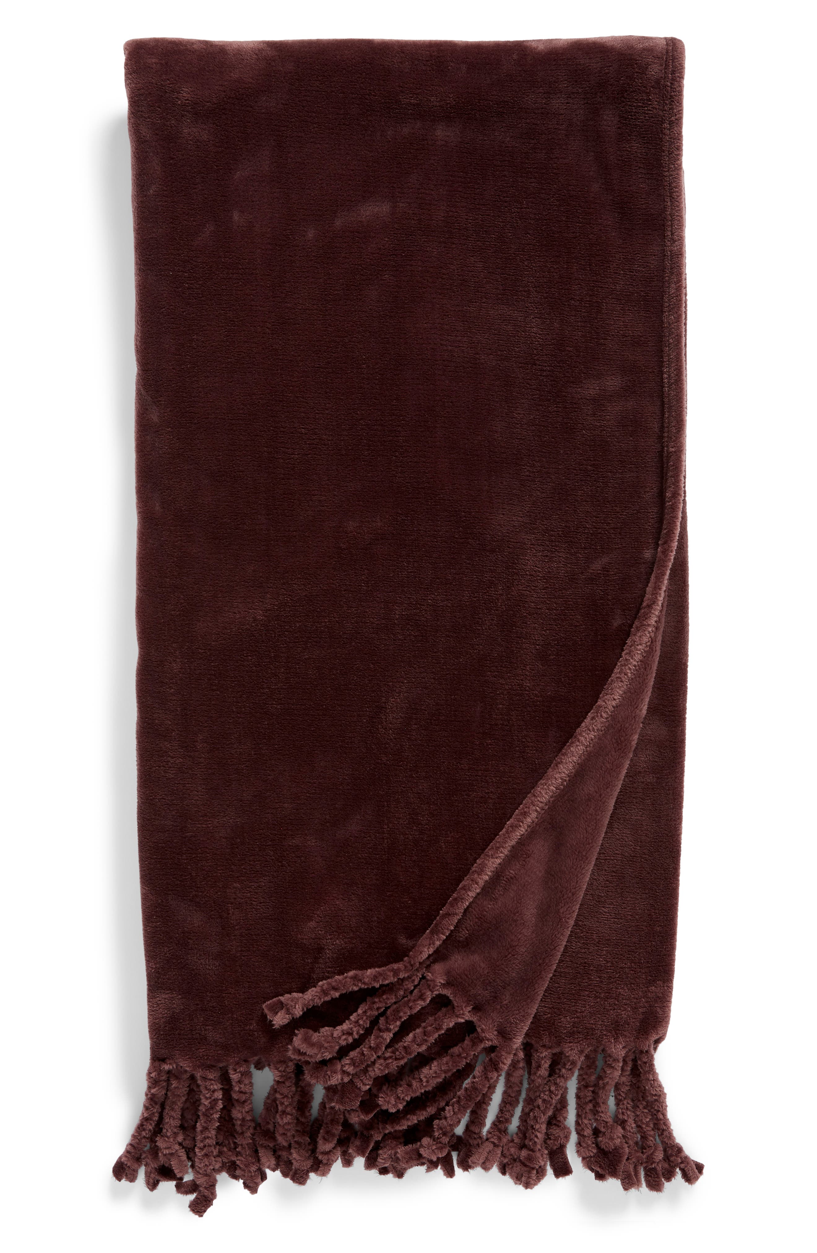 NORDSTROM AT HOME,
                            Kennebunk Bliss Plush Throw,
                            Main thumbnail 395, color,
                            932
