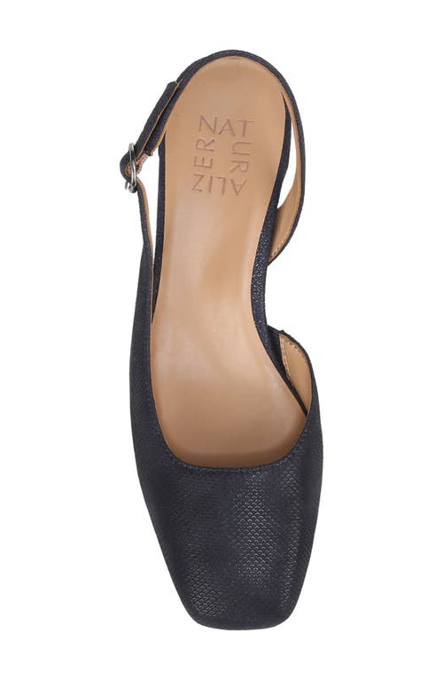 Shop Naturalizer Jayla Half D'orsay Slingback Pump In Istmo Navy Leather