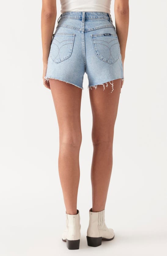 Shop Rolla's Original Denim Cutoff Shorts In Sunshine Blue