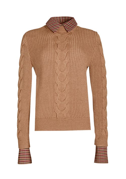 Shop Ser.o.ya Shirley Sweater In Camel