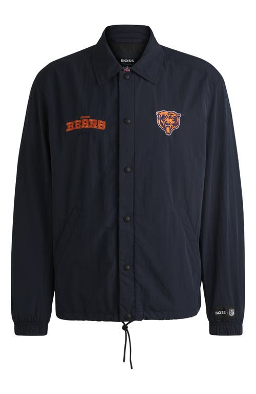 Shop Hugo Boss Boss X Nfl Otto Jacket In Chicago Bears