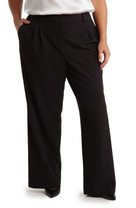 Calvin Klein Women's High-Rise Buttoned-Waist Dress Pants Navy Size 14 –  Steals