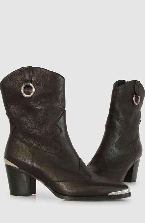 Shop Belle & Bloom Dallas Western Boot In Vintage Black