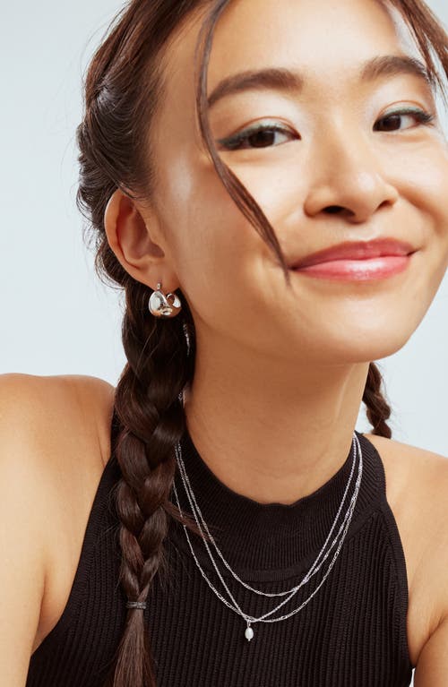 Ana Luisa Hoop Earrings In Silver
