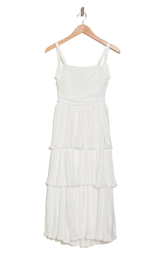 Shop Lulus Enchanting Aura Textured Tiered Dress In White