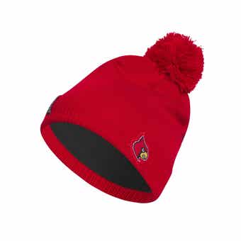 adidas Men's adidas Red Detroit Red Wings Reverse Retro 2.0 Pom Cuffed Knit  Hat