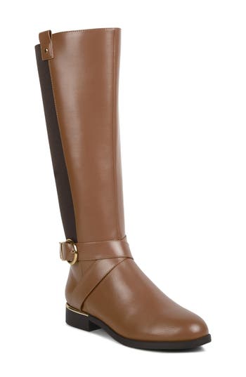 Shop London Rag Snowed Knee High Boot In Tan