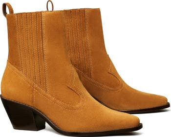 Tory burch suede sales booties