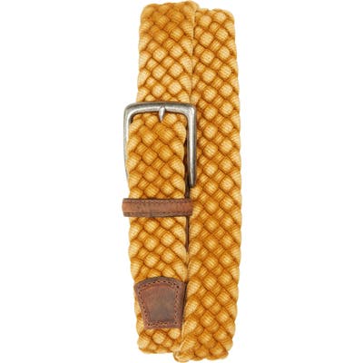 Torino Woven Cotton Belt, Yellow