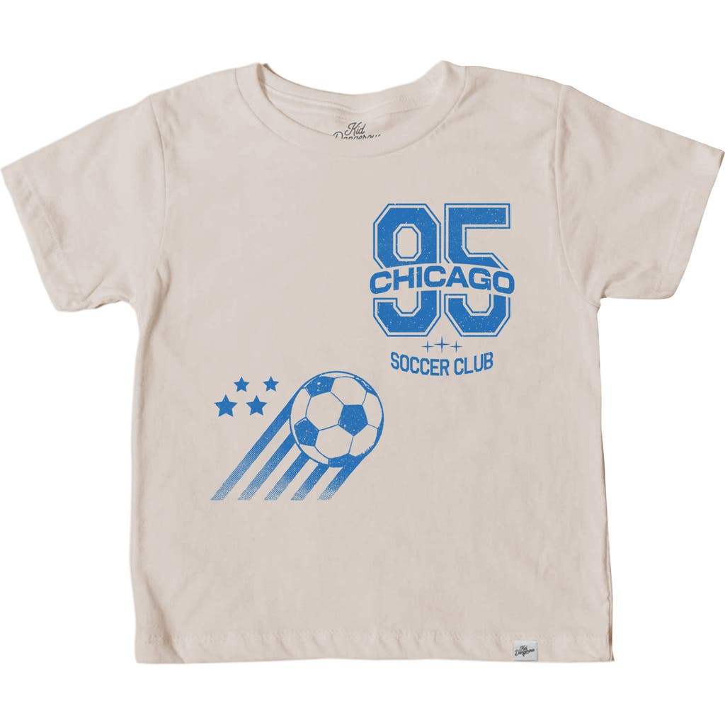 Shop Kid Dangerous Kids' Chicago Soccer Club Graphic T-shirt In Natural