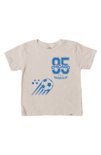 Shop Kid Dangerous Kids' Chicago Soccer Club Graphic T-shirt In Natural