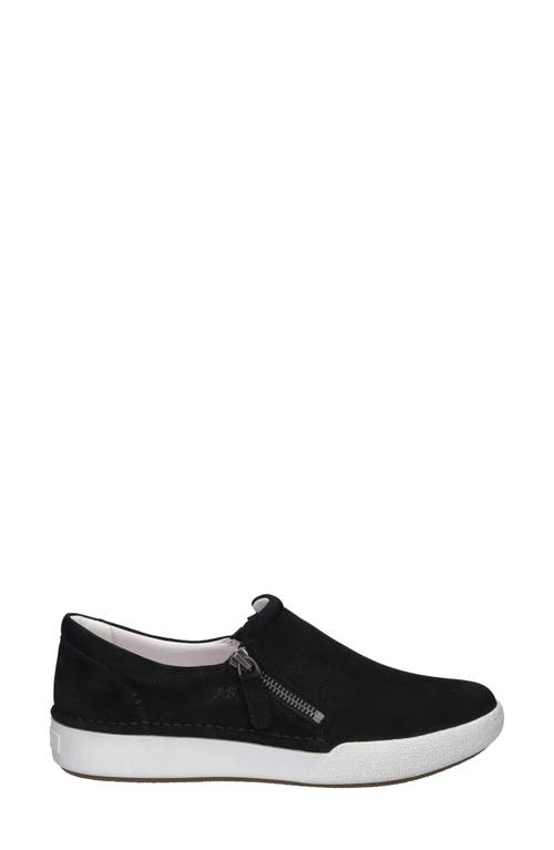 Josef Seibel Claire Zip Sneaker In Black