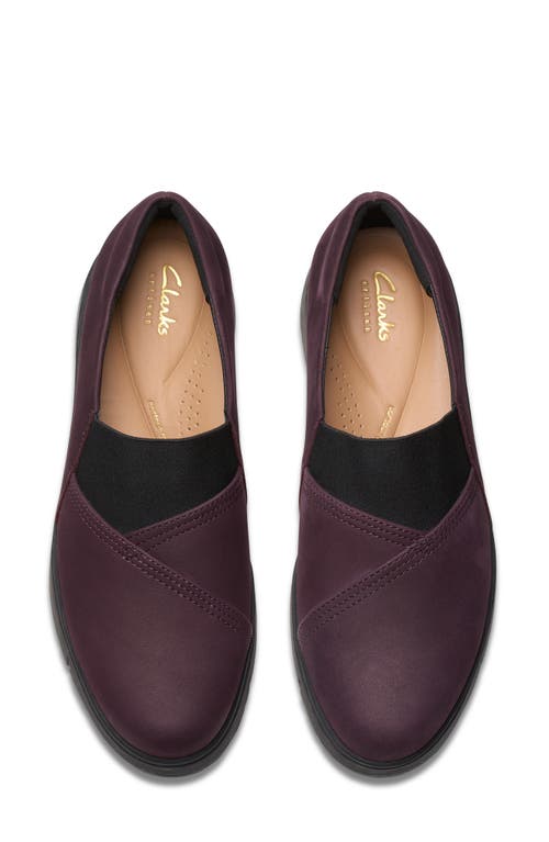 Shop Clarksr Clarks(r) Loriini West Platform Wedge Loafer In Plum