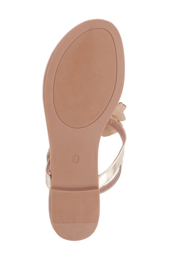 New York And Company Ailis Thing Toe Sandal In Gold