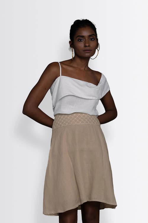 Reistor Women's White The Wandering Wave Hemp Shirt In Coconut White