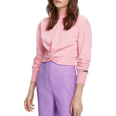 Scotch & Soda Knot Front Sweatshirt, Pink