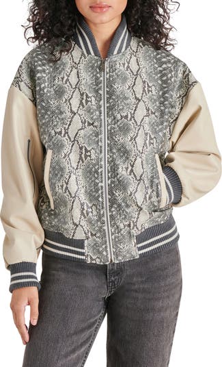 Faux sale snakeskin jacket