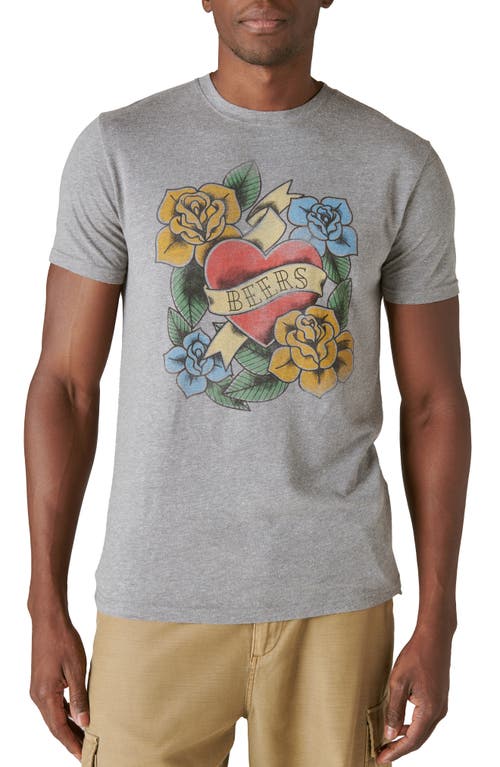 Lucky Brand Beer Tattoo Graphic T-Shirt Heather Grey at Nordstrom,