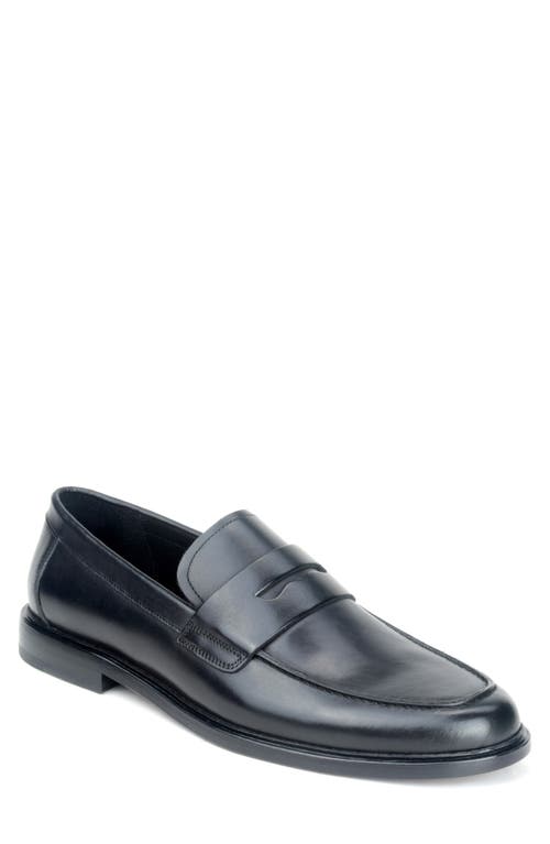 Shop Warfield & Grand Harper Moc Toe Penny Loafer In Black