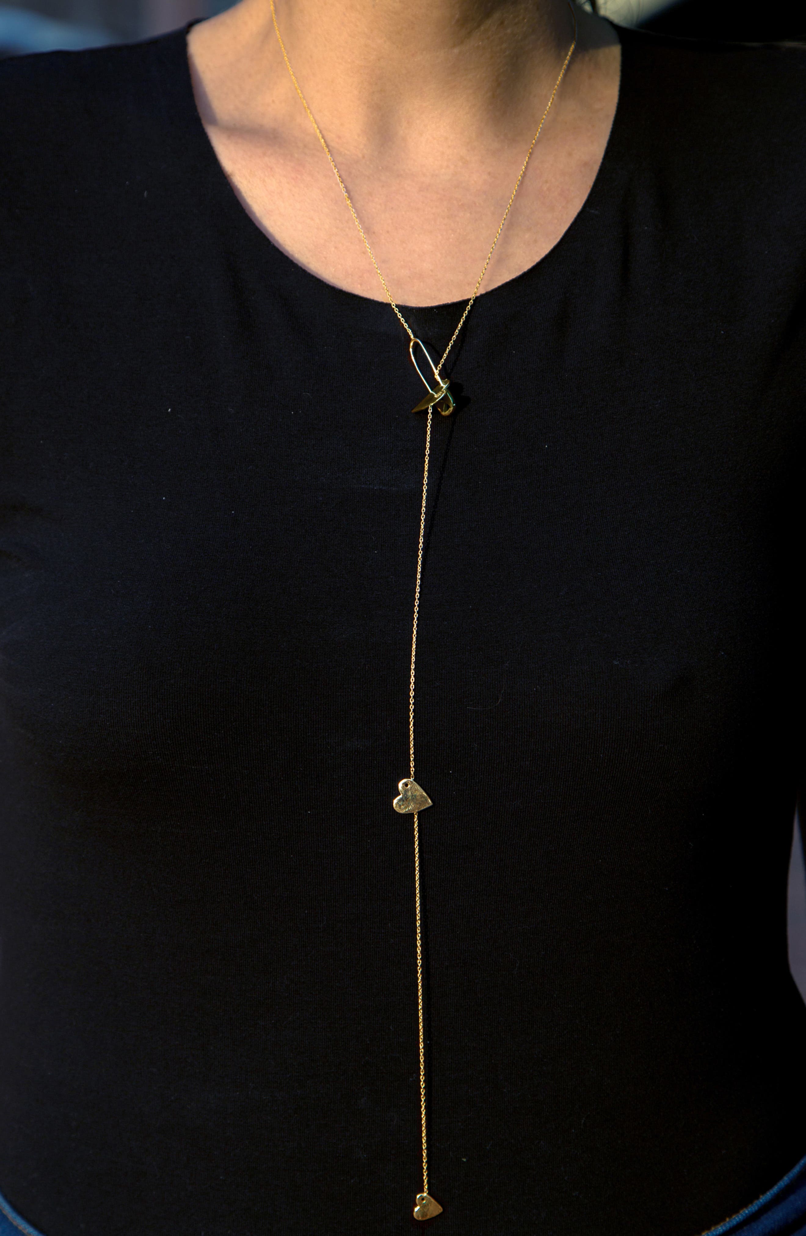 adornia love lariat necklace