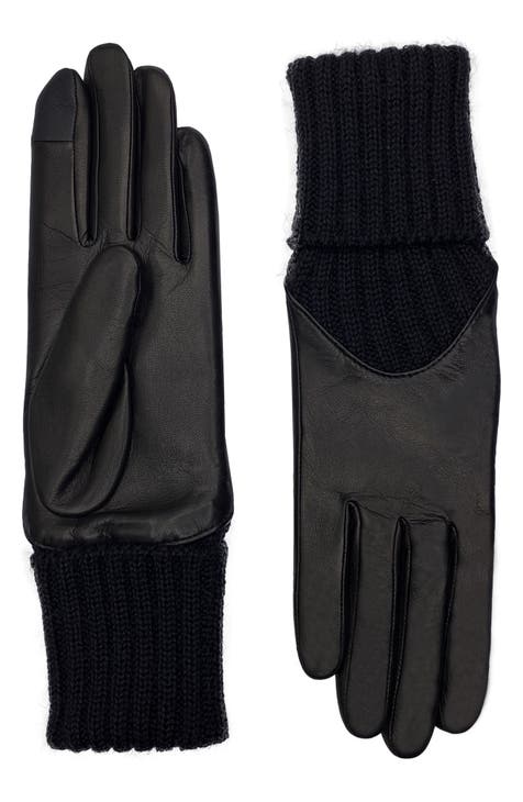 Womens black deals mittens