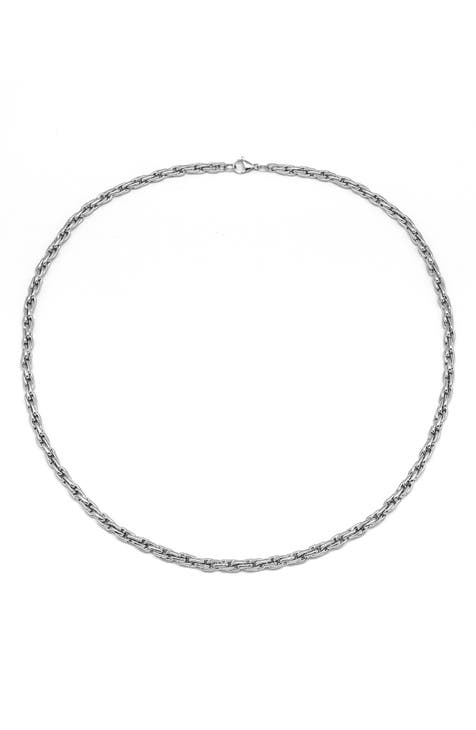 Long Round Box Chain Necklace