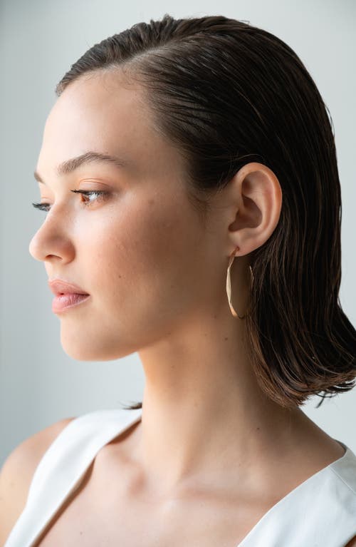 Albisia Scallop Hoops In 14k Gold Filled