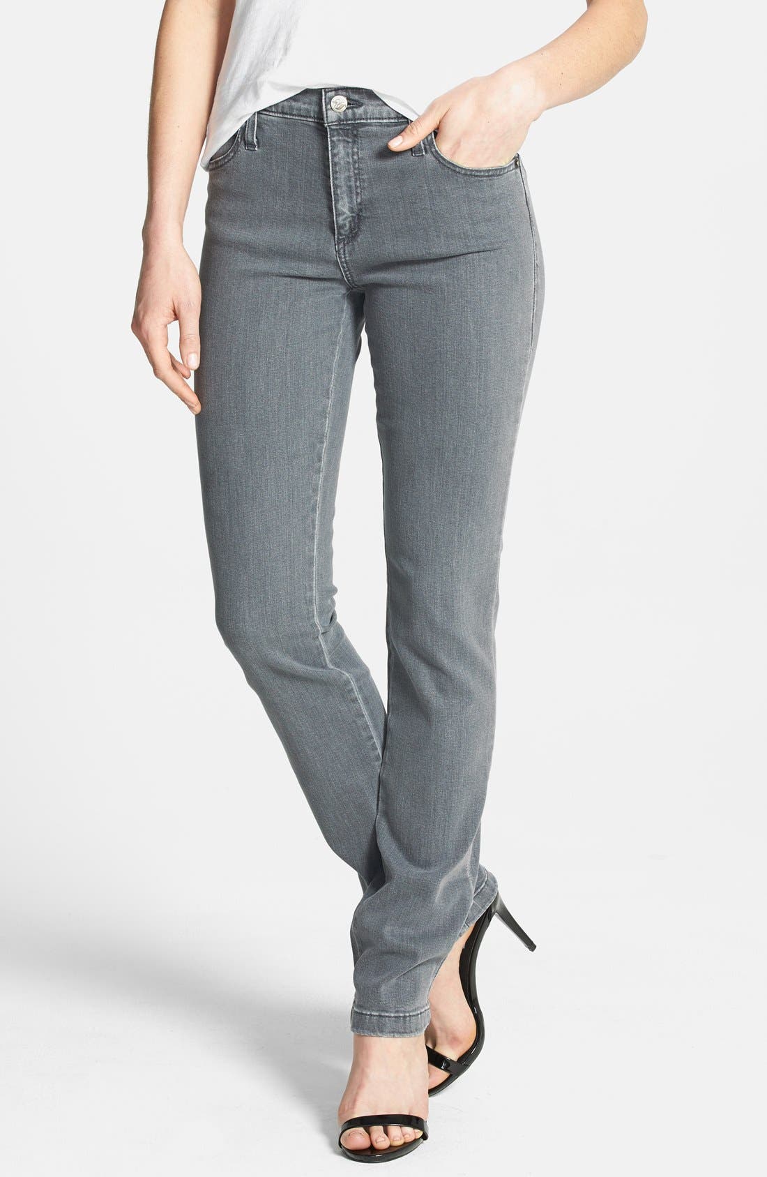 Yoga Jeans by Second Denim Colored Straight Leg Jeans (Shadow) Nordstrom