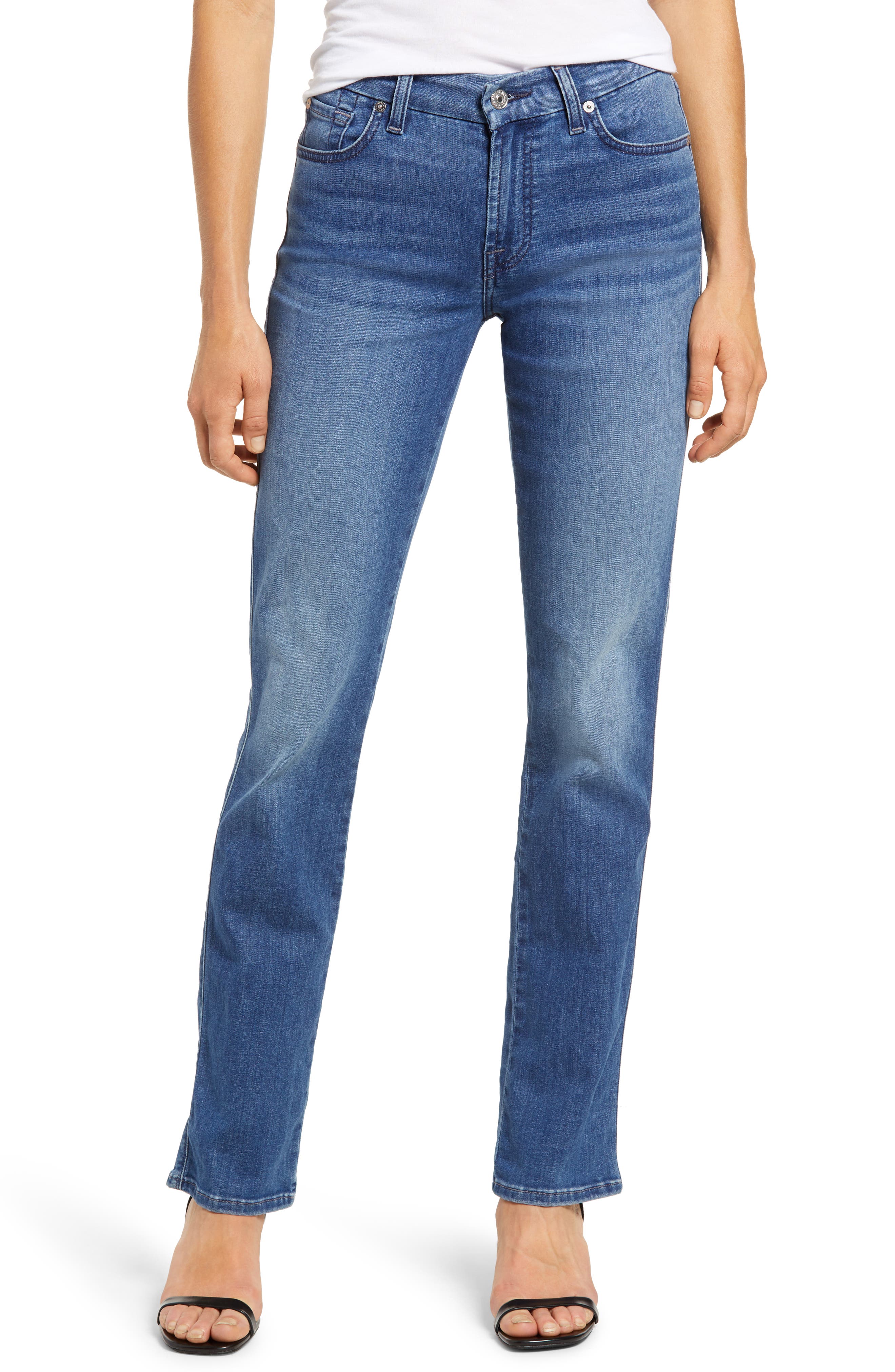 seven for all mankind straight leg jeans