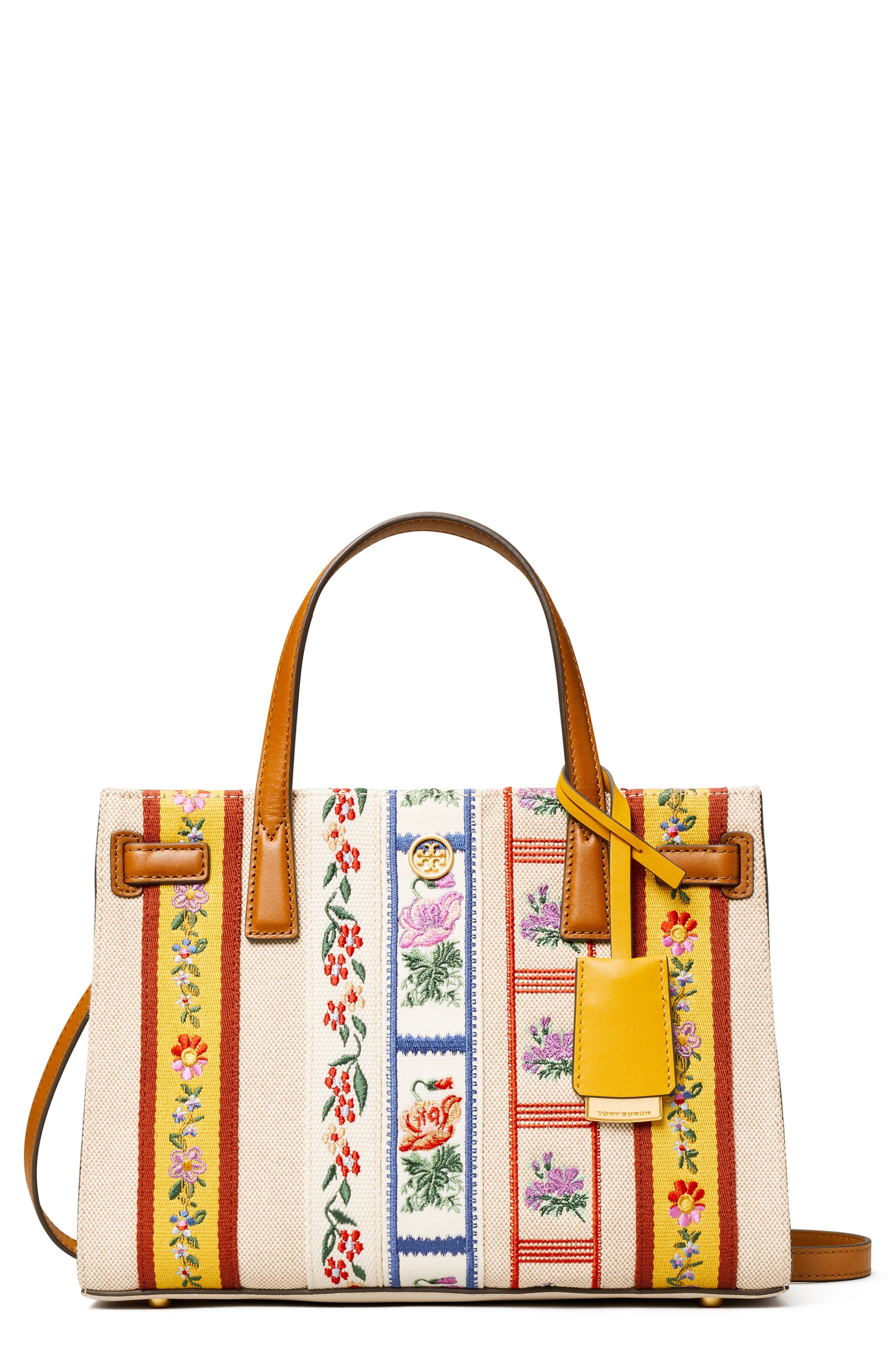 tory burch floral handbags