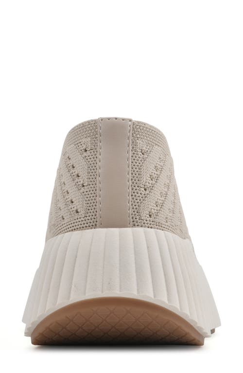 Shop White Mountain Footwear Dyno Knit Sneaker In Taupe/fabric