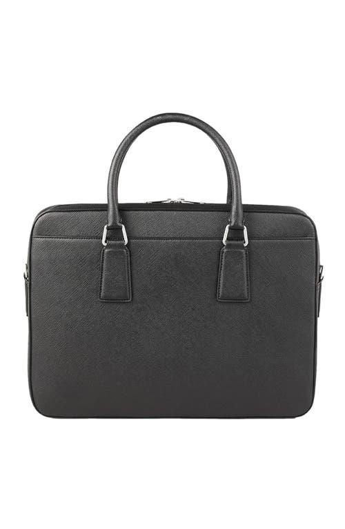 Sandro Synthetic Leather Briefcase In Black