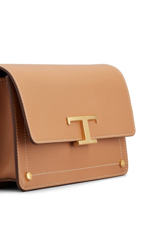 Shop Tod's Mini Leather Shoulder Bag In Altraversione