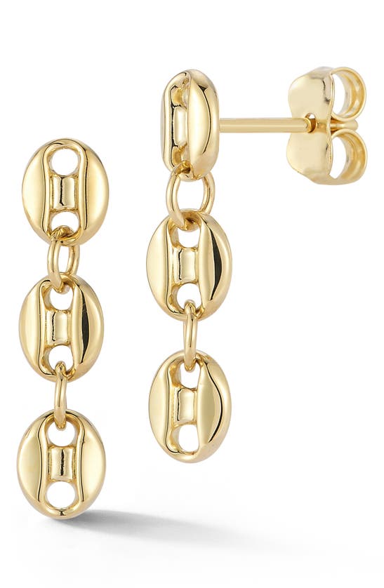Ember Fine Jewelry 14k Yellow Gold Mariner Link Drop Earrings In 14k Gold