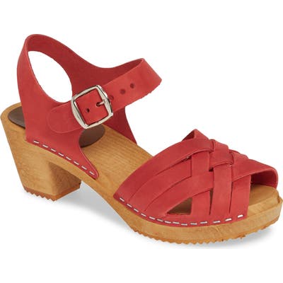 Mia Bety Clog Sandal, Red