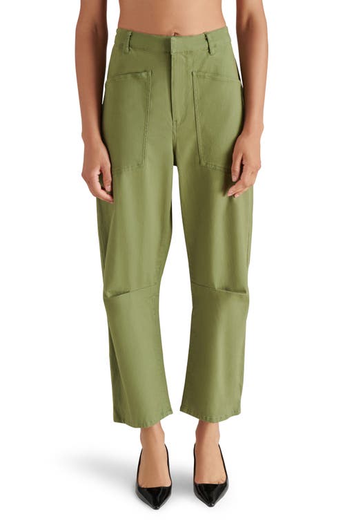 Shop Steve Madden Haniel Barrel Pants In Burnt Olive