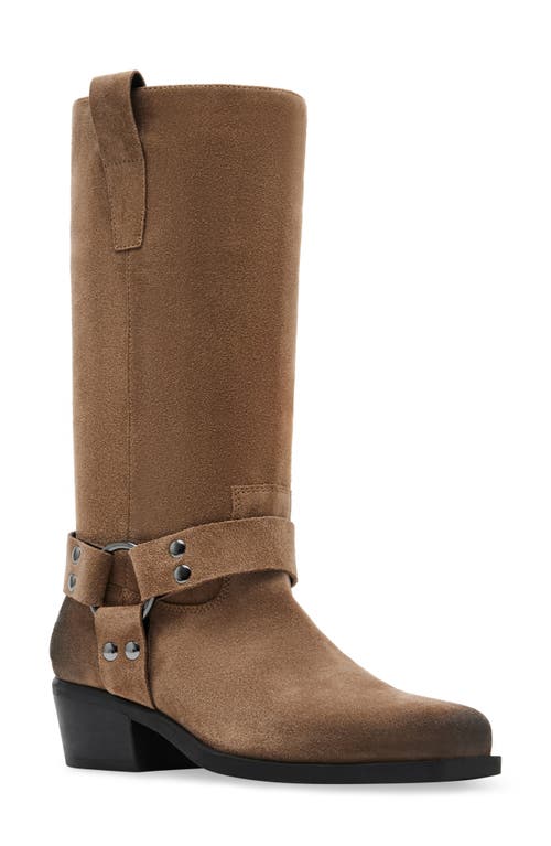 Shop Steve Madden Ruskin Boot In Taupe Suede