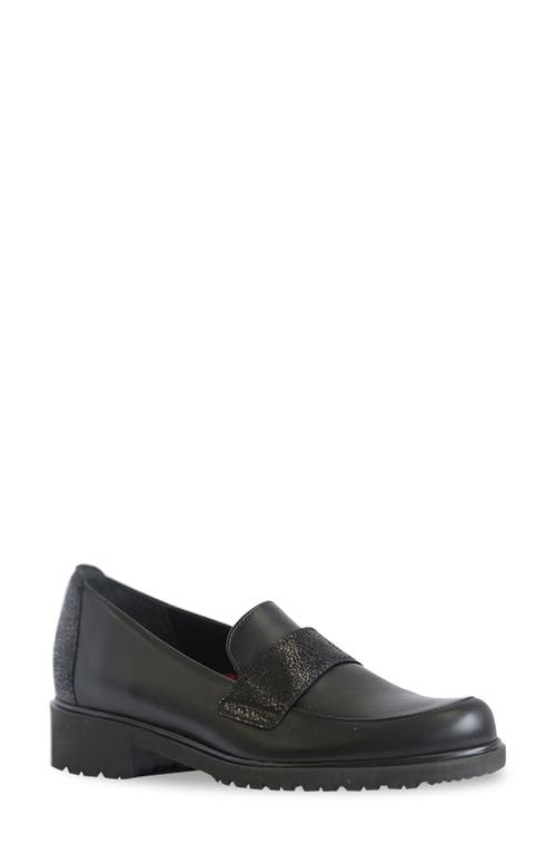 Munro Geena Loafer Black Leather at Nordstrom,