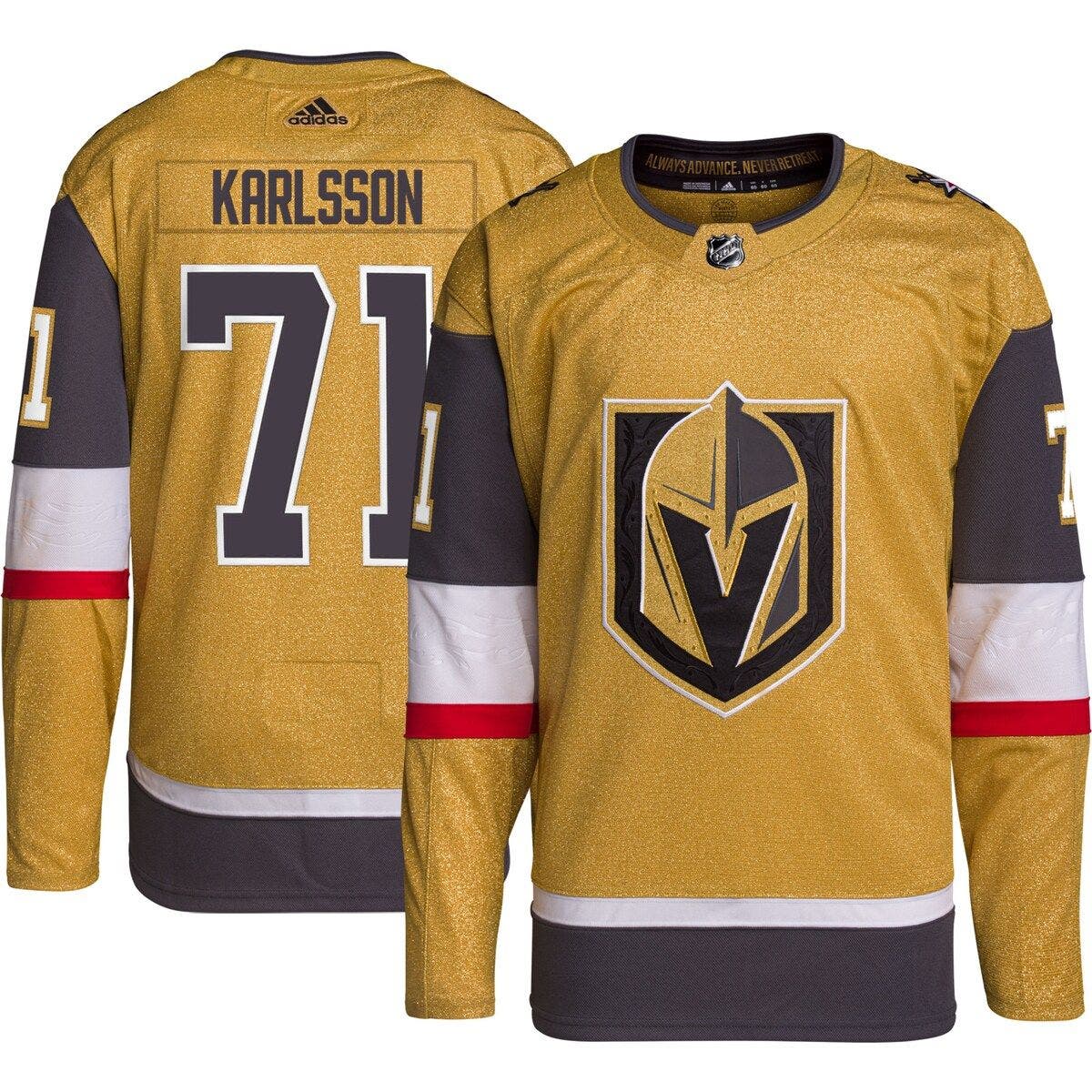 オックスフォードブルー アディダス ユニフォーム トップス メンズ William Karlsson Vegas Golden Knights  adidas 2020/21 Home Authentic Player Jersey Gold