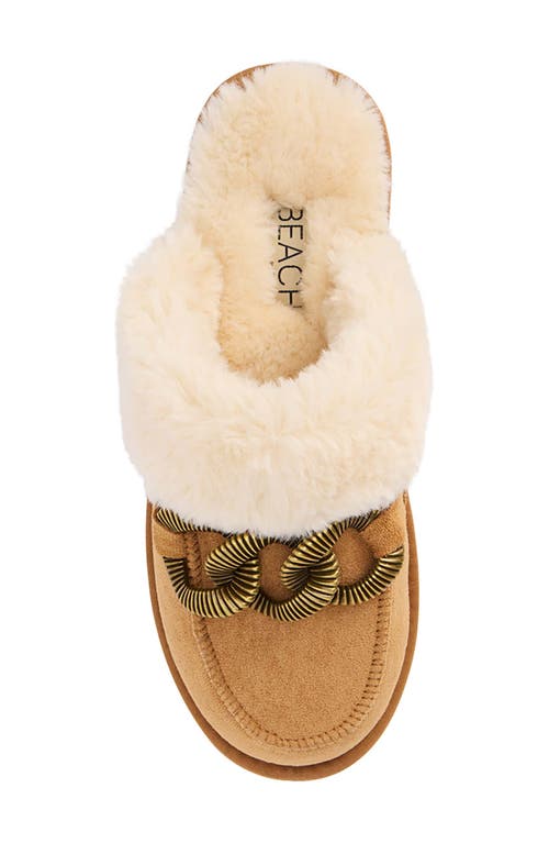 Shop Coconuts By Matisse Taos Faux Fur Slipper In Chestnut