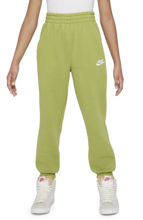 Nike Kids' Sportswear Club Fleece Sweatpants In Pear/pear/white