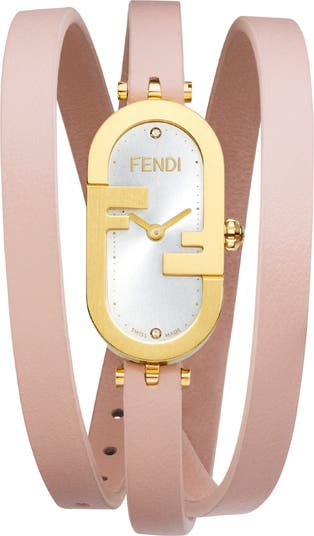 Fendi O'Lock Diamond Embellished Wrap Watch, 14.8mm x 28.3mm - 0.03 ctw ...